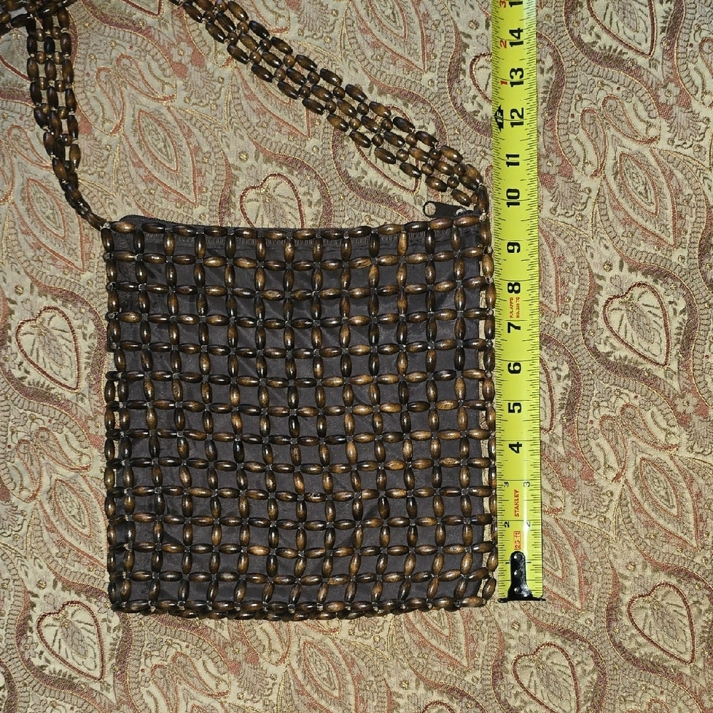 70s Vintage Brown and Tan Women's Shoulder Bags Duo Boho Hippie - Picture 14 of 16